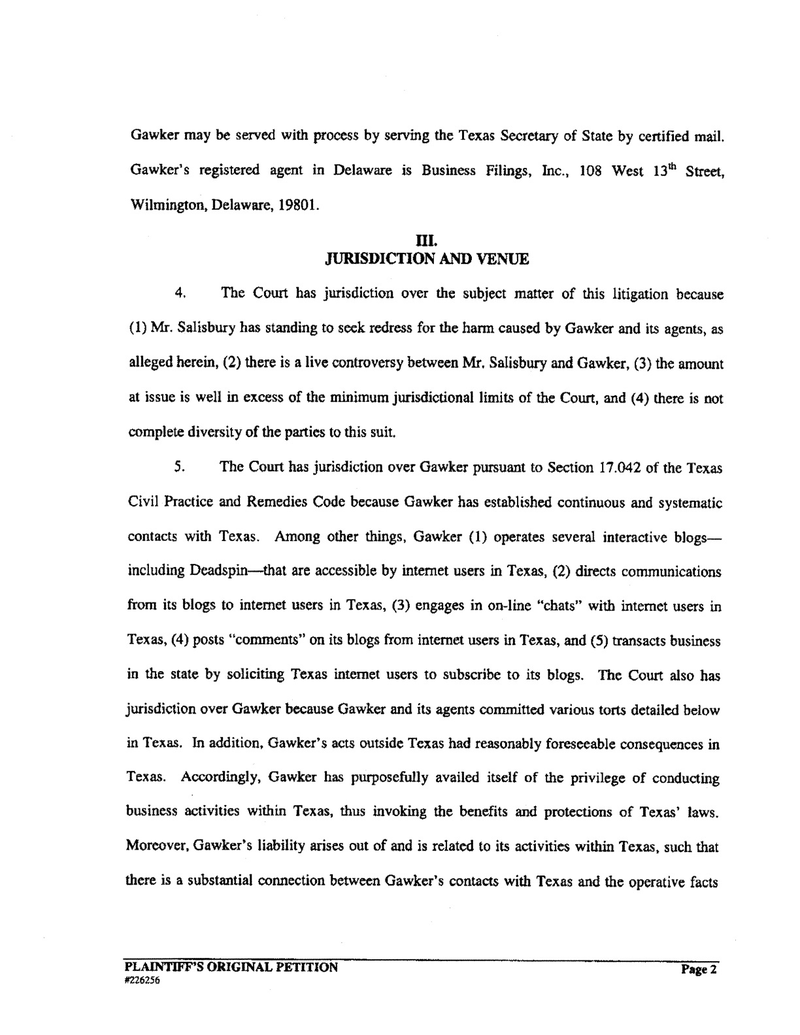 Illustration for article titled Sean Salisbury's Lawsuit